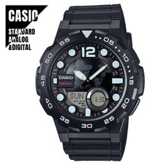 【即納】CASIO STANDARD カシオ スタンダード デジタル チプカシ チープカシオ ブラック AEQ-100W-1A テレメモ機能 腕時計 メンズ メール便送料無料
