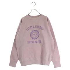 SAINT LAURENT PARIS (サンローランパリ) 22SS フロントロゴプリント スウェットトレーナー ピンク 680845 Y36NU5421のサムネイル