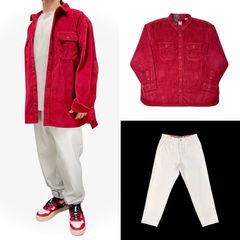 Levi's ヘビーウエイト 太畝 コーデュロイ ビッグ シャツ Jackson Worker × DEUS EX MACHINA × Kei Naito デウス 内藤慶 コラボ Foreman Pant ボルトタグ テーパード ホワイトデニム ワークパンツ