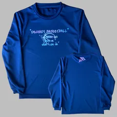 新品 バスケ ロンT ネイビー ドライ 長袖 バスケットボール メンズ レディース キッズ ジュニア ミニバス ロングスリーブTシャツ サイズ 140 150 SS S M L LL 紺 I'VENEVER