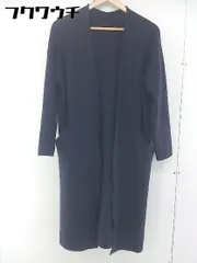 ◇ Simplicite シンプリシテェ 長袖 ロング ニット カーディガン ネイビー レディース  【1106080011505】