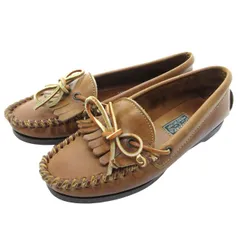 ラルフローレン RALPH LAUREN COUNTRY モカシン タッセルローファー デッキシューズ レザー 茶 ブラウン 約23cmのサムネイル
