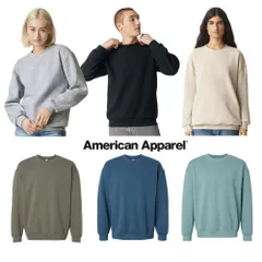 【新商品】アメリカンアパレル (americanapparel) ReFlex Fleece Crewneck Sweatshirt (M)　リフレックス フリース クルーネック スウェット Mサイズ【男女兼用】トレーナー アメアパ RF496のサムネイル
