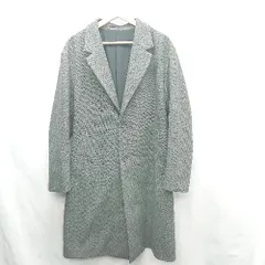 ■ ⊇ ◎ GU ジーユー 裏地あり 長袖 チェスターコート サイズM グレー系 メンズ E  【1501230047852】