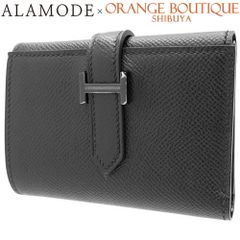 HERMES(エルメス) ベアン コンビネ モノクローム コンパクト財布 三つ折り 3つ折り ミニウォレット ソーブラック ヴォーエプソン ブラック黒 ブラック金具 B刻印 ユニセックス 40802071220【中古】【アラモード】