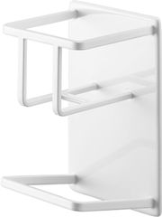 【数量限定】＆ ボトルホルダー スポンジ ホワイト 約W7.9×D6.7×H11.5cm タワー マグネット tower スポンジ置き スポンジラック 山崎実業(Yamazaki) 浮かせる収納 3767