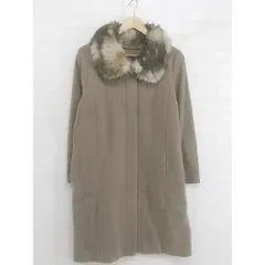 ◇ ◎ URBAN RESEARCH ROSSO ロッソ 2WAY フェイクファー 長袖 コート サイズF ベージュ系 レディース P  【中古】 【1208240004805】