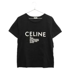 セリーヌ（CELINE）Tシャツ　インビテーション　黒 Lプリント