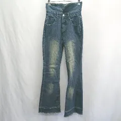 ◇ ⊂ GRL グレイル ストレッチ フレアデニムパンツ サイズM ブルー系 レディース E  【1501230003957】