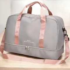 ボストンバッグ トラベルバッグ 旅行 ショルダーバッグ 2way レディース 男女兼用 ジム 部活 ヨガ 新品 ベージュ