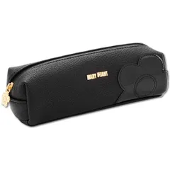 マリークワント MARY QUANT シュリンクデイジーパッチ スクエアペンケース (ブラック) [ブラック]