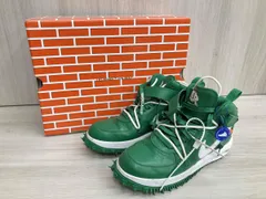 NIKE × Off-White ナイキ×オフホワイト AIR FORCE 1 MID SP LTHR スニーカー DR0500-300 グリーン メンズ 28cm 箱有