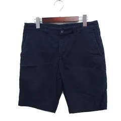 コムサイズム COMME CA ISM チノ ショート  パンツ 無地 コットン 綿 M ネイビー 紺 /FT30のサムネイル