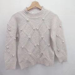 ◇ ⊇ グリーンレーベル リラクシング 可愛い系 長袖 ニットセーター サイズ145 ピンク系 キッズ 子供服 E  【1507250000068】のサムネイル