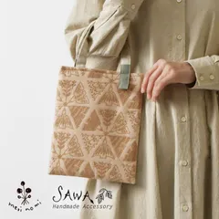 【新品】【SAWA  サワ × merinomi メリノミ】コラボ 刺繍 生地 トートバッグ (ms-tote-P1)<br>レディース バッグ バック かばん サブバッグ コンパクト 人気 おしゃれ 布 綿 コットン 軽い 縦型 肩掛け