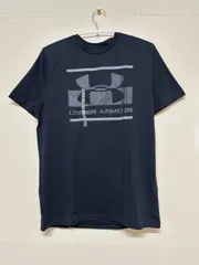 【新品未使用】 Under Armour 1305667 アンダーアーマー チャージド コットンTシャツ トレーニング Tシャツ メンズ ブラック Blocked Sportstyle Logo BLACK M