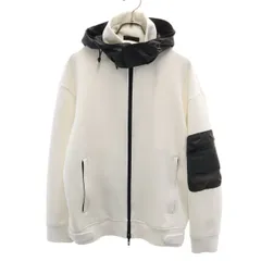 Emporio Armani エンポリオアルマーニ 長袖 パーカー XS ホワイト系 スチレッチ メンズ 古着