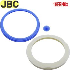 サーモス JBC パッキンセット 1個 / フタリング 1個 B-004446 / B-004445 純正交換用部品 正規品 THERMOS ステンレスランチジャー用替えゴムパッキン パッキンセットとフタリング各1個セット【ネコポス】
