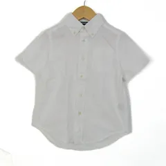 ラルフローレン 半袖シャツ トップス ボタンダウン キッズ 男の子用 4/4Tサイズ ホワイト RALPH LAUREN 【中古】