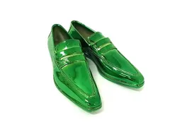 ■美品■ Berluti ベルルッティ クリスマス シューズモチーフ オーナメント チャーム インテリア グリーン系 FN0018