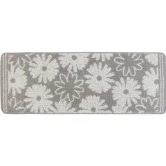 【在庫処分】グレー(すべり止め 約45cm×120cm 洗える) キッチンマット シュクレ オカ(OKA)