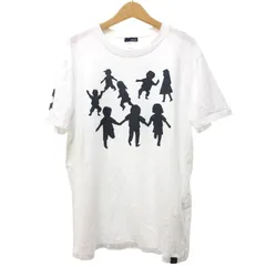 ラルディーニ LARDINI コットン Tシャツ カットソー 半袖 プリント チャリティー 白 ホワイト M IBO71のサムネイル