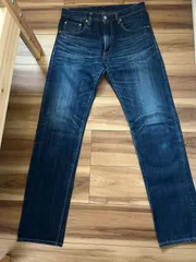 美品 古着 無印良品 ビンテージレプリカ 日本製 ストレートデニム W30