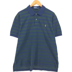 古着 ラルフローレン Ralph Lauren POLO by Ralph Lauren 半袖 ボーダー ポロシャツ メンズXL相当/eaa553503