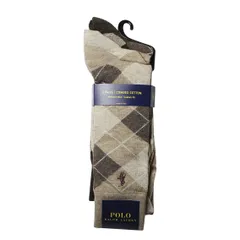 ポロラルフローレン：ARGYLE ソックス 3PK (カーキ)