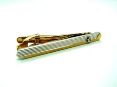 ■美品■ YVESSAINTLAURENT イヴサンローラン ネクタイピン アクセサリー 紳士 メンズ シルバー系×ゴールド系 DE1082