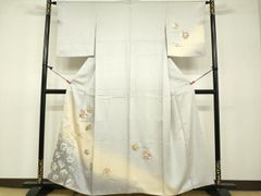 平和屋着物□極上 小紋 鹿の子花文 洗える着物 逸品 CZAA3035s5