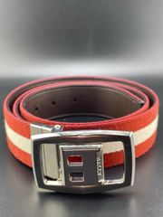 中古品】トムフォード TOM FORD メッシュ ブラウン ベルト 美品 金 