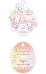 [Used] Miscellaneous Goods: Manjiro Sano & Myme Roddy"Tokyo Revengers x Sanrio Characters Mini Acrylic"Stand Keychain Easter version