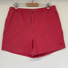 古着 ポロバイラルフローレン Polo by Ralph Lauren ショートパンツ ワンポイント 半ズボン ハーフパンツ 短パン 大きいサイズ XXL  ピンク系 メンズ