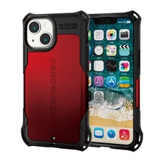 【新着商品】iPhone PM-A21AZERORD 13 エレコム mini/ハイブリッドケース/ZEROSHOCK/レッド