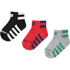 ニューバランス 靴下 3足組 キッズソックス 13-19cm 男の子 newbalance ボーイズ3Pソックス 子ども用 3足セット ラインソックス ソックス 子ども用 くつ下 キッズウェア/LAS55648-AS3