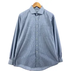 古着 ブルックスブラザーズ Brooks Brothers MAKERS 長袖 コットンストライプシャツ USA製 メンズL相当/eaa522214