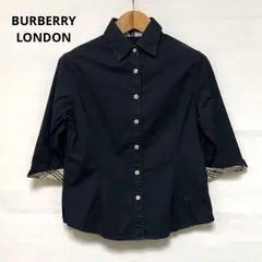 訳あり バーバリー ロンドン シャツ S ノバチェック ストレッチ おしゃれ