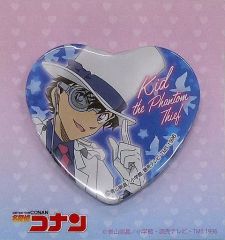 名探偵コナン 怪盗キッド ハート型缶バッジ - メルカリ