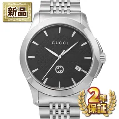 グッチ GUCCI 腕時計 Gタイムレス YA1264106 ブラック文字盤 デイト SS クオーツアナログ 【箱・保付き】のサムネイル