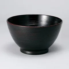 天然木製 多用椀 刷毛目 曙 漆塗り
