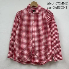 toricot コムデギャルソン 17s チェックリボンシャツ 日本製 M76