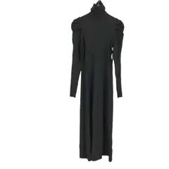 バレンシアガ BALENCIAGA BLACK DRESS パフショルダーニットマキシワンピース レディース JPN：36 のサムネイル