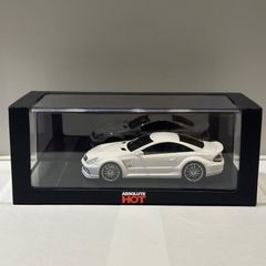 リアウインドウ剥がれ有　Mercedes Benz SL 65 AMG Black Series 色：WHITE メーカー：アオシマ 新品未使用 1/43ミニカー