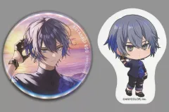 【中古】グッズセット 小柳ロウ 缶バッジ＆ダイカットステッカー 「くじスクエア にじさんじHEROES海の家くじ」 D賞