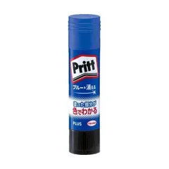 （まとめ） プラス スティックのり カラープリットレギュラー 約10g NS-731 1本 〔×50セット〕