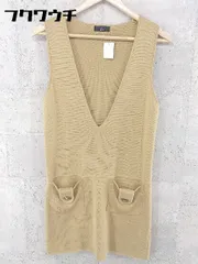 ◇ INED イネド ノースリーブ ミニ ジャンパースカート ワンピース サイズ9 ベージュ レディース 【中古】 【1002800540358】のサムネイル
