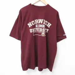 XL/古着 半袖 ビンテージ Tシャツ メンズ 00s NORWICH 大きいサイズ クルーネック エンジ 25jun30 中古