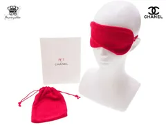 ヌメロアン ドゥ シャネル ノベルティ アイマスク＆巾着ポーチ 赤椿 レッドカメリア N°1 DE CHANEL BEAUTE【Used 開封品】