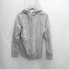 ◇ ⊆ グローバルワーク シンプル　ジップアップ 長袖 パーカー サイズM グレー系 メンズレディース E  【1505220002401】